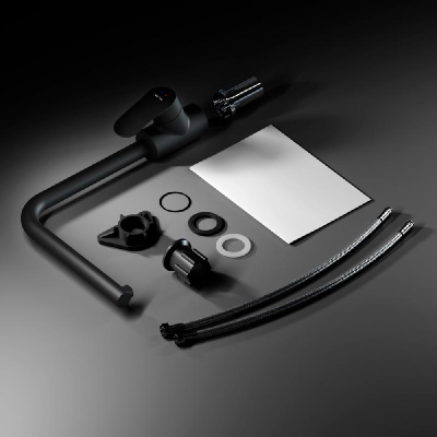 F8005722 Like, смеситель для кухни с каналом для питьевой воды, L-излив, черный матовый, шт. фото в интернет-магазине Русалия