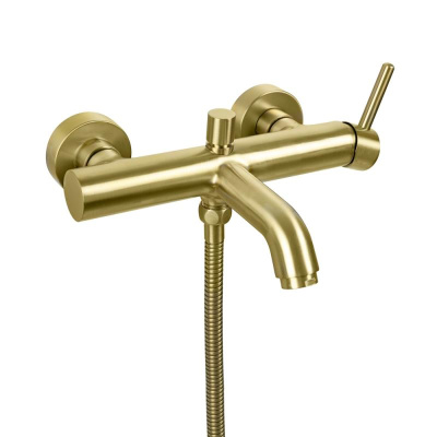 Смеситель для ванны FILARETE Roun FL2120MG, матовое золото фото в интернет-магазине Русалия