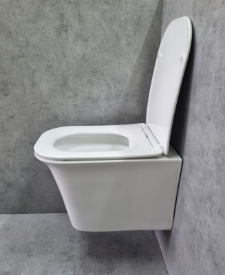 Унитаз подвесной с сиденьем микролифт 2622E CeramaLux фото в интернет-магазине Русалия