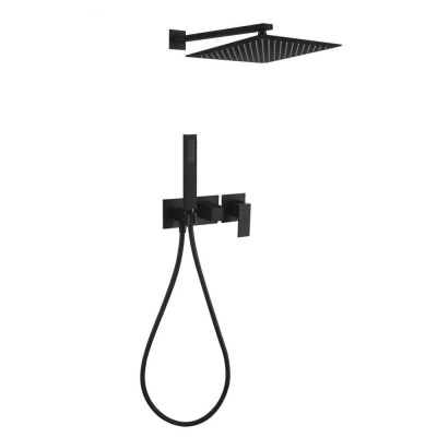 Душевая система встраиваемая (без излива) Grocenberg GB5080BL, черный фото в интернет-магазине Русалия