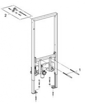 Инсталляция для подвесного биде Grohe Rapid SL 38553001 фото в интернет-магазине Русалия