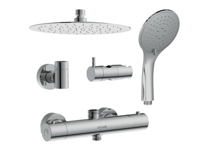 Душевая система с термостатом для душа Brasko A63066 Cersanit фото в интернет-магазине Русалия