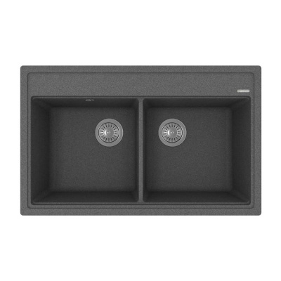 Кухонная мойка Florentina ЛИПСИ 20.370.E0820.102, черный фото в интернет-магазине Русалия