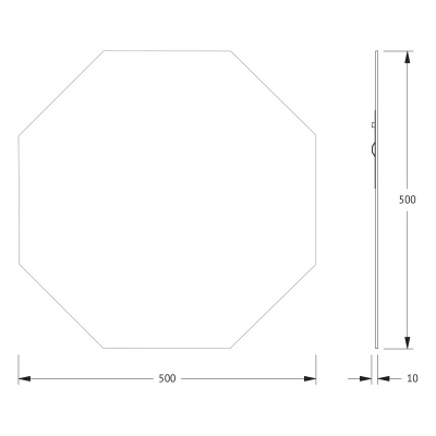 Зеркало настенное Primary EVOFORM 50х50 см, BY 0074 фото в интернет-магазине Русалия