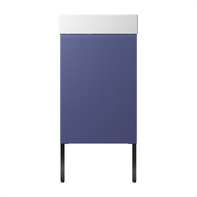 Тумба с раковиной WC Area 40 см матовый синий 221804006 Wellsee фото в интернет-магазине Русалия