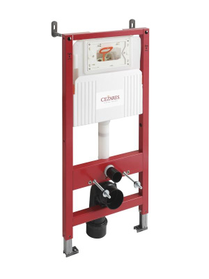 Инсталляция для подвесного унитаза, фронтальное управление для пневматической кнопки CEZARES CZR-201-P фото в интернет-магазине Русалия