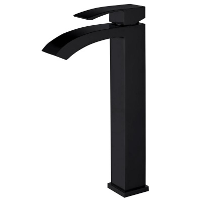 Смеситель ABBER Wasserfall AF8611B для накладной раковины, черный матовый фото в интернет-магазине Русалия