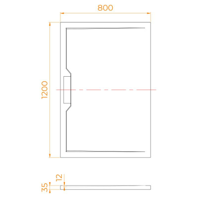 Каменный душевой поддон прямоугольный RGW STE MW Белый мрамор  800x1200 фото в интернет-магазине Русалия