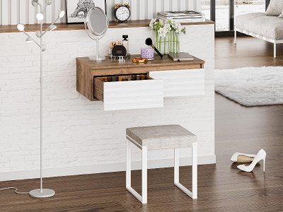 Консоль Dakota 80 на металлокаркасе (белая) DAK-019080-19-012Я Brevita фото в интернет-магазине Русалия