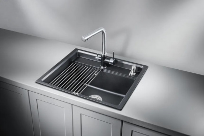 Кухонная мойка GRANULA Kitchen Space (6003, ШВАРЦ) фото в интернет-магазине Русалия