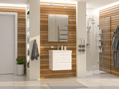 Тумба Софт 60 подвесная с раковиной Misty Алиса 58 Misty фото в интернет-магазине Русалия