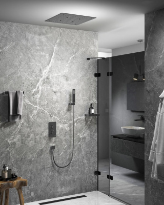 Душевая система встроенная с термостатом Timo Petruma черное золото (SX-5029/18SM) фото в интернет-магазине Русалия