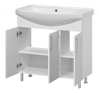 Тумба Изео 85 с раковиной Днепрокерамика Изео 85 Misty фото в интернет-магазине Русалия