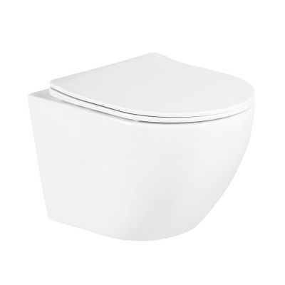 Унитаз подвесной безободковый UNO BB3105CHR/SC с сиденьем-микролифт Belbagno фото в интернет-магазине Русалия