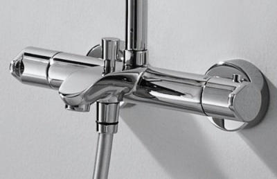 Душевая система с термостатом на ванну Waterfall SS F639114C-A5 Bravat фото в интернет-магазине Русалия