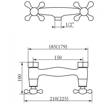 Смеситель для душа Agatha Bronzo VR.AGT-3731.BR Veragio фото в интернет-магазине Русалия