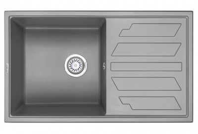 Кухонная мойка GRANULA (8002, АЛЮМИНИУМ) фото в интернет-магазине Русалия