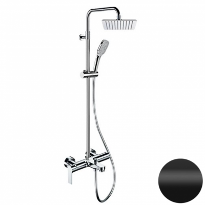 Душевая система с изливом Remer Energy EY34A8CPUFD30NO, черный матовый фото в интернет-магазине Русалия