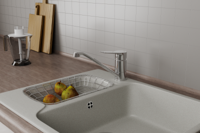 Смеситель для кухни с поворотным изливом RUSH Haiti (HA1935-25) фото в интернет-магазине Русалия