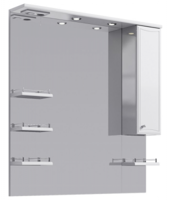 Зеркало 100 Barcelona белый Ba.02.10 Aqwella фото в интернет-магазине Русалия