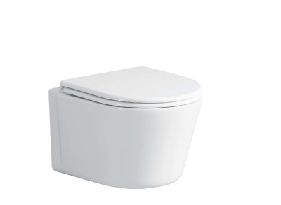 Унитаз SANTA Aria подвесной безободковый широкий Ceruttispa CT9666 (485х410х355) фото в интернет-магазине Русалия