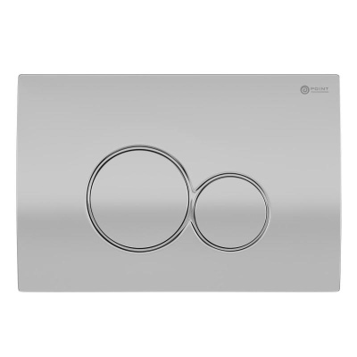 Клавиша смыва Виктория PN44061SC матовый хром Point фото в интернет-магазине Русалия