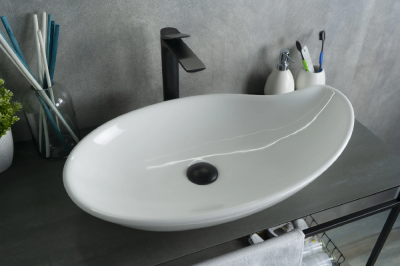 Раковина накладная овальная Simple-N N9052 GID фото в интернет-магазине Русалия