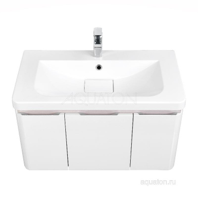 Тумба под раковину AQUATON Шерилл 85 белый 1A208801SH010 фото в интернет-магазине Русалия