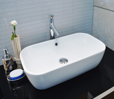 Раковина накладная овальная N 9217 CeramaLux фото в интернет-магазине Русалия