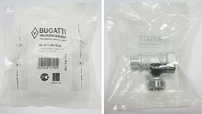 Кран трехпроходной 3/4"-1/2" Miami 877 Bugatti фото в интернет-магазине Русалия