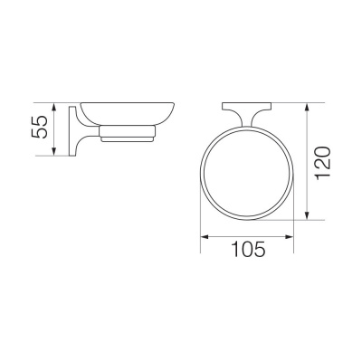 Мыльница настенная OSC-5250.CR Oscar Chromo Veragio фото в интернет-магазине Русалия