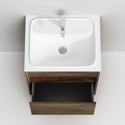 M8FFUX0601OF Func, База с нишей, 1 ящик (pull-out), 60 см, цвет дерево текстурир-ое Am.Pm фото в интернет-магазине Русалия