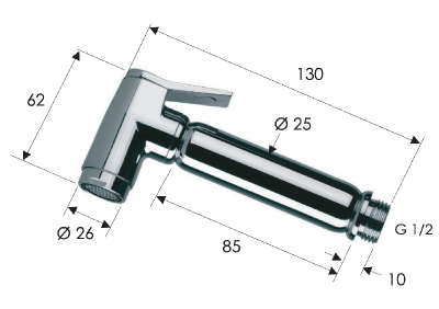 Гигиенический душ Remer 332OLADOX, золото глянцевое фото в интернет-магазине Русалия