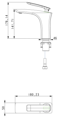 Смеситель для раковины Timo Helmi (4061/00-16F chrome/white) фото в интернет-магазине Русалия