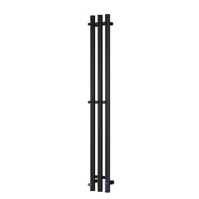 Полотенцесушитель электрический REFLEXION Тхал RXT14110120BL 1100x120 черный матовый, 7 крючков фото в интернет-магазине Русалия