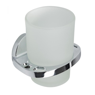 Держатель для стакана и зубных щеток Savol S-007050, хром фото в интернет-магазине Русалия