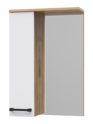 Зеркальный шкаф Крафт 50 левый П-Кра-02050-011Л Misty фото в интернет-магазине Русалия