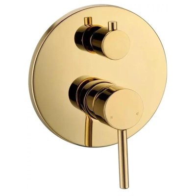 Душевая система встраиваемая Grocenberg GB5099GO-2, золото фото в интернет-магазине Русалия