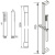 Душевой гарнитур на штанге EXCELLENT Lino AREX.SS.060CR (хром) фото в интернет-магазине Русалия