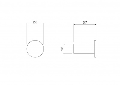 Крючок AQUATEK, матовый черный AQ4401MB ЛИРА фото в интернет-магазине Русалия