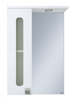 Зеркальный шкаф Урал 50 левый Э-Ура-04050-021Л Misty фото в интернет-магазине Русалия