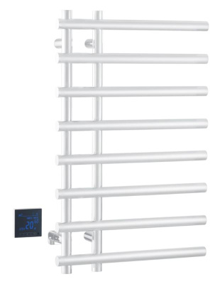 Полотенцесушитель электрический круглый сухой WHITE 722-MW Boheme фото в интернет-магазине Русалия