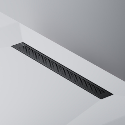 W02SC-P11-070-01BM PrimeFlow Трап для душа линейный универс затвор Cut Gradient 70см цвет черн мат Am.Pm фото в интернет-магазине Русалия