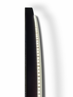 Зеркало с подсветкой Infinity Black d600 датчик движения, ореольная подсветка ЗЛП3017 Continent фото в интернет-магазине Русалия