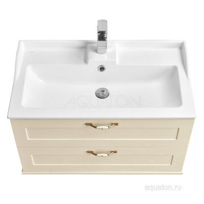 Тумба под раковину AQUATON Леон 80 дуб бежевый 1A186301LBPR0 фото в интернет-магазине Русалия