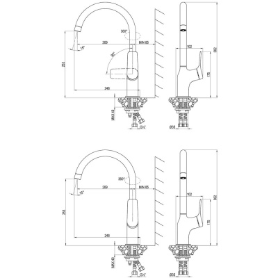 Смеситель Lemark Ortus для кухни (LM11305C) фото в интернет-магазине Русалия