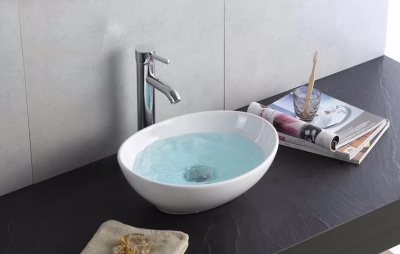 Раковина накладная овальная 7138 CeramaLux фото в интернет-магазине Русалия