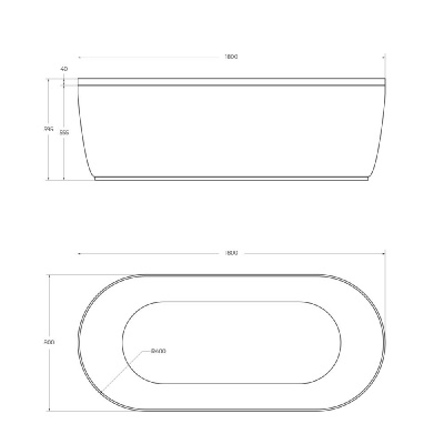Передняя панель для акриловой ванны CEZARES METAURO-Central-180-SCR-W37 фото в интернет-магазине Русалия