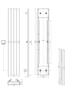 Полотенцесушитель электрический MATT WHITE 725-MW Boheme фото в интернет-магазине Русалия
