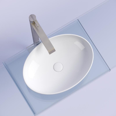 Умывальник чаша накладная овальная Element 502*363*145мм CN6056 Ceramica Nova фото в интернет-магазине Русалия